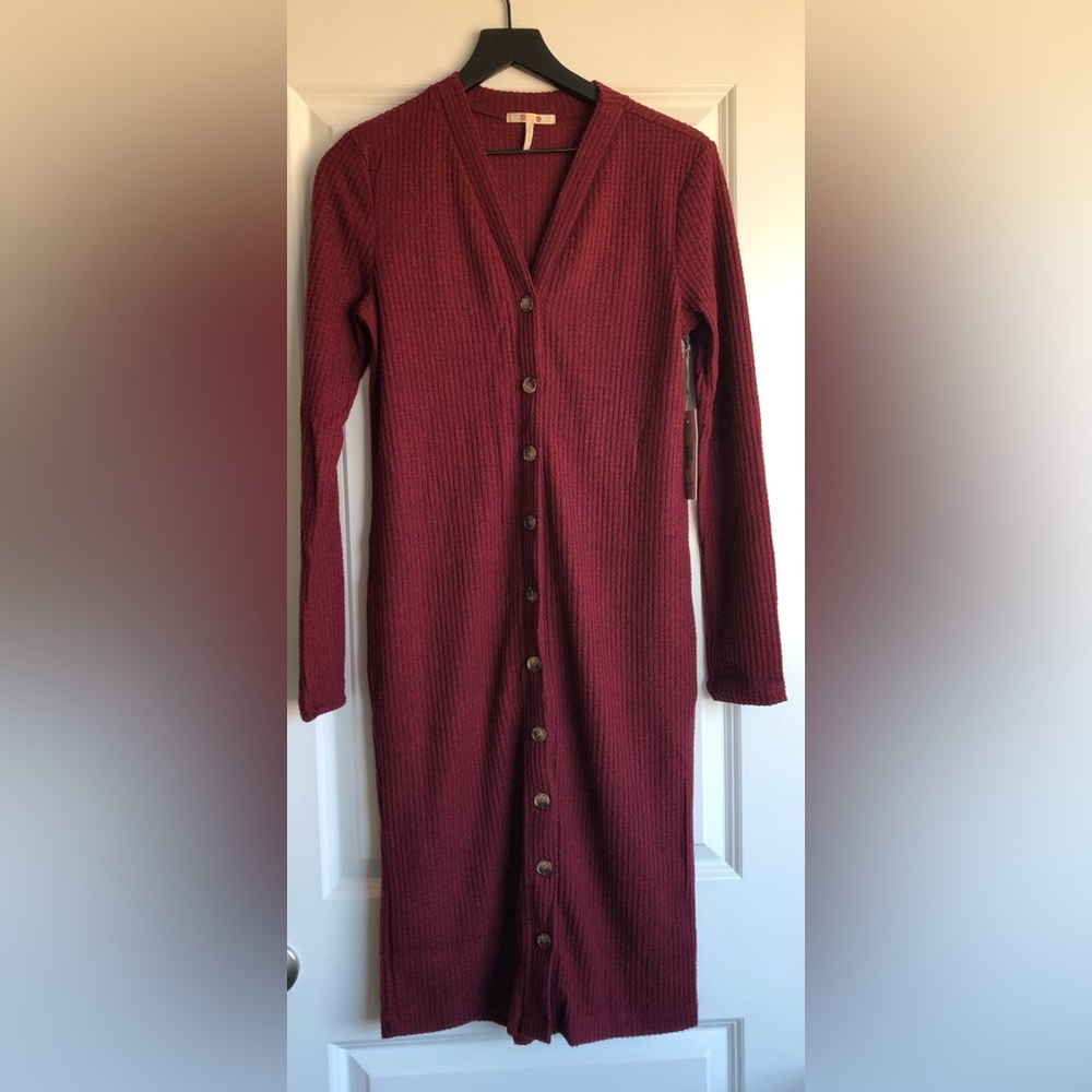 Tina Waffle Duster Cardigan